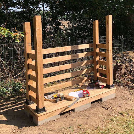 Building firewood support beam