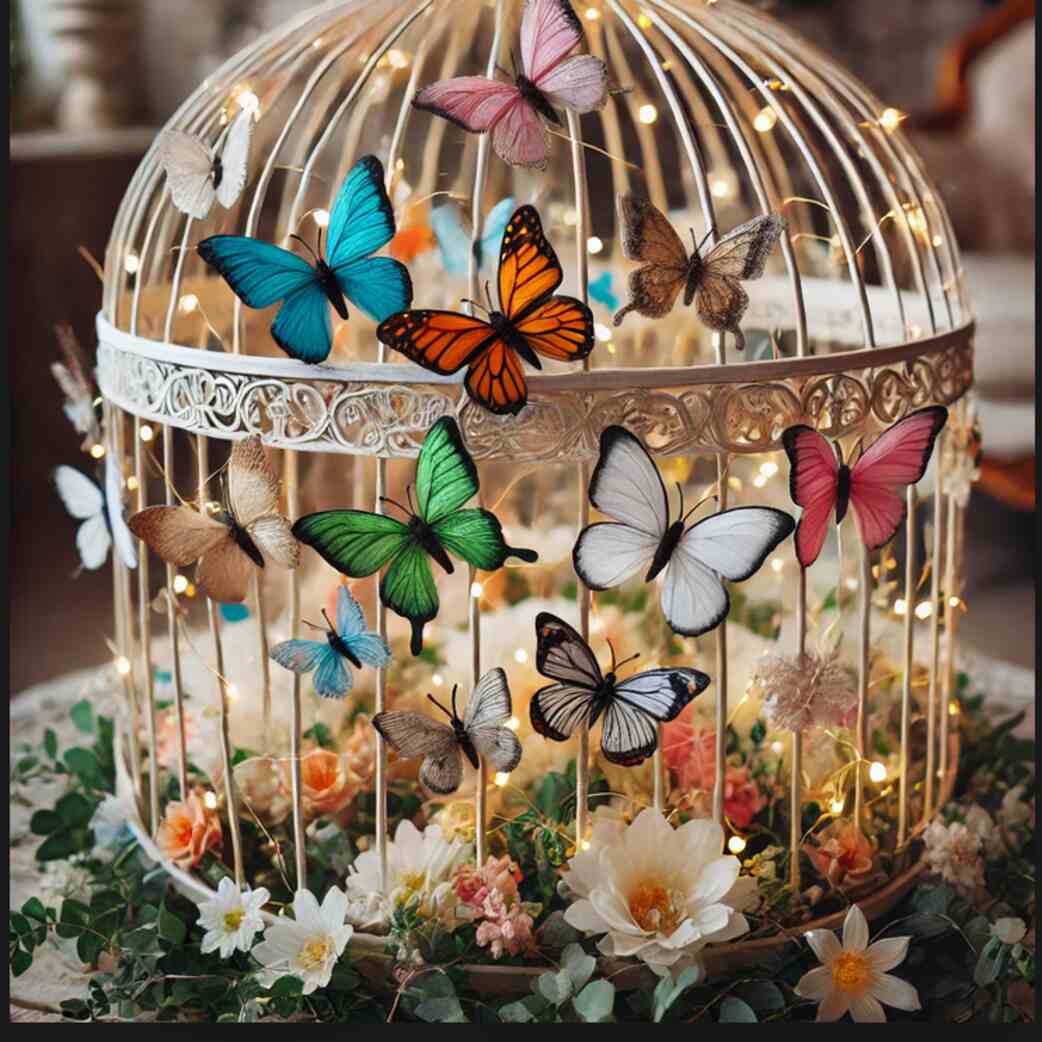 Butterfly Cage Decor