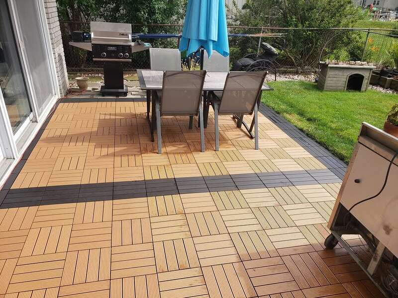 Sleek Composite Decking for Patio