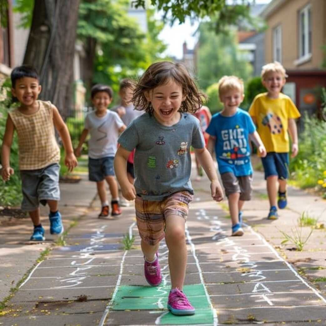 DIY Hopscotch Path