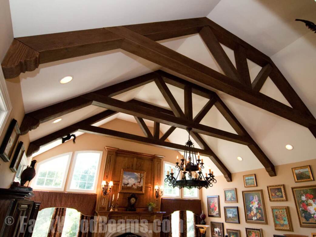 Dark-Stained Beams