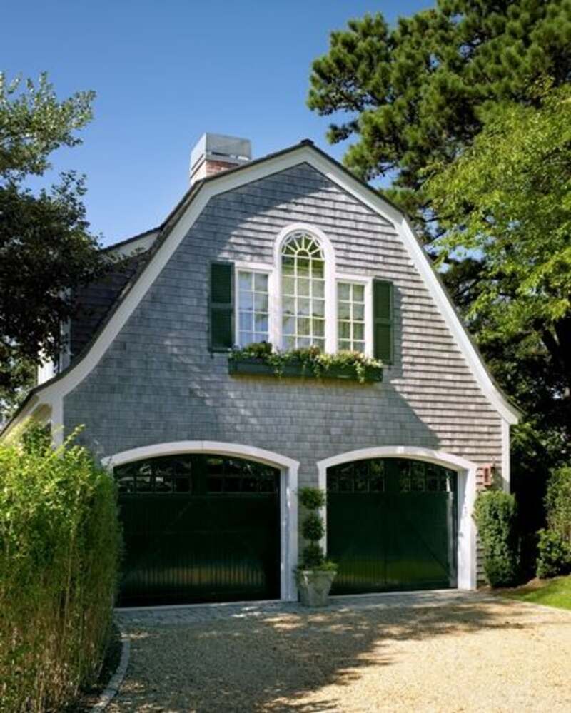 Dutch Colonial Style Garage