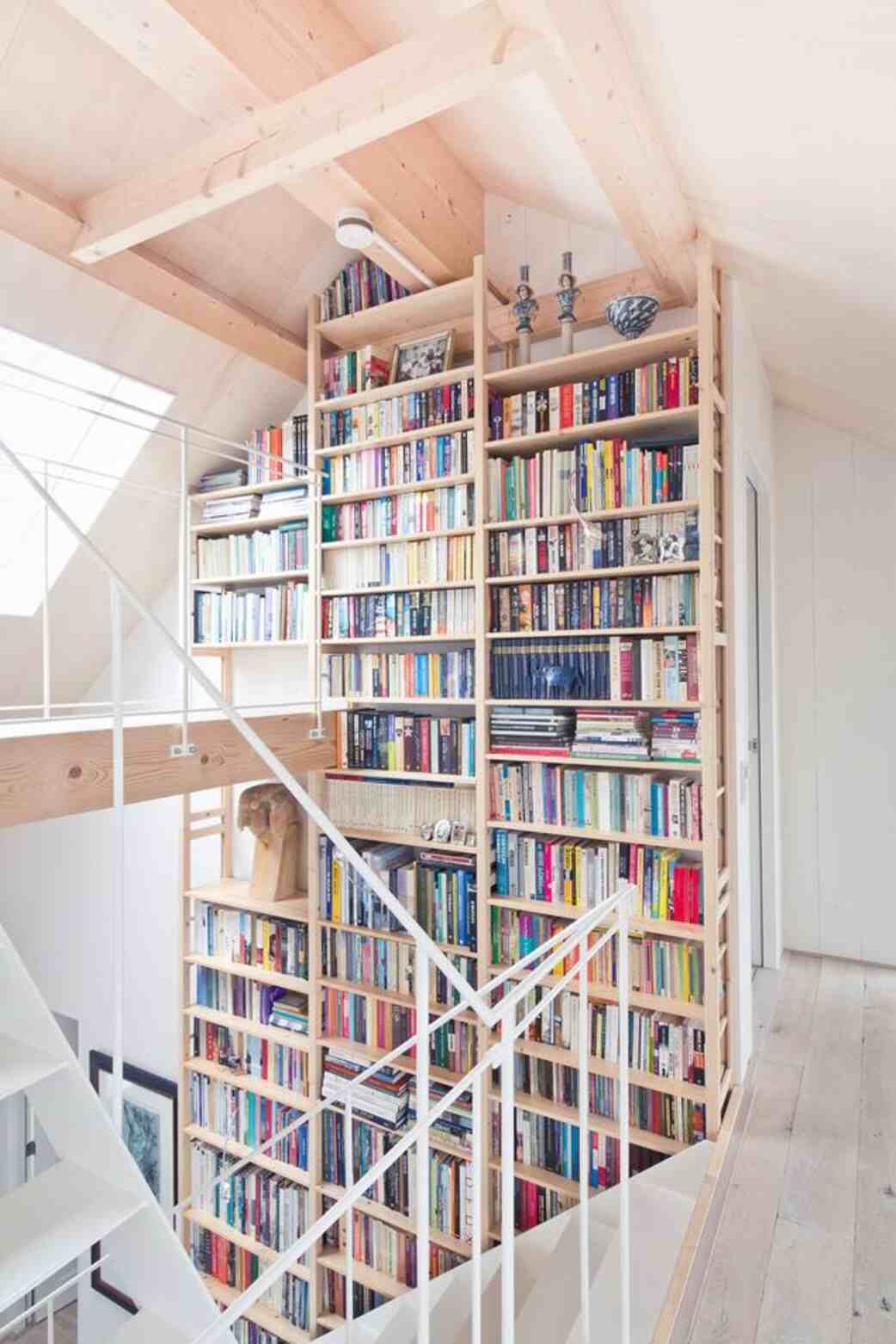 Floor-to-ceiling shelving