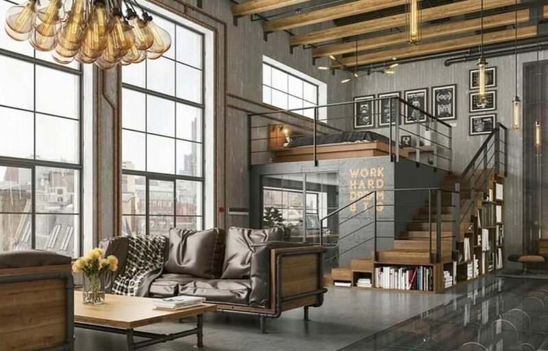 Industrial-Chic Loft for a Shop 