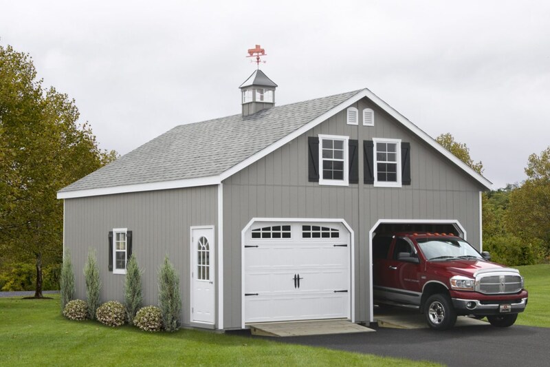 Fully Insulated Garage with High Walls and a Two-Post Lift