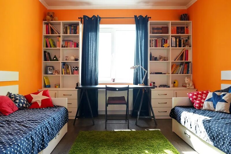 Orange bedroom theme