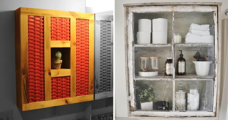 Reclaimed Wood & Plastic Medicine Cabinets