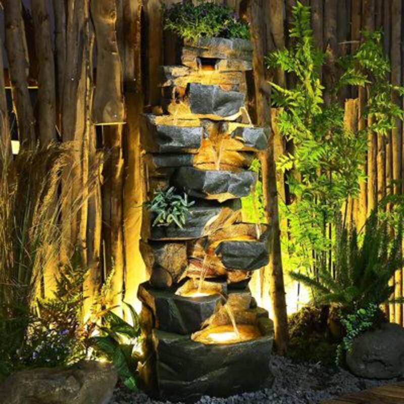 Enhance Your Space with Tiered Lighted Fountain