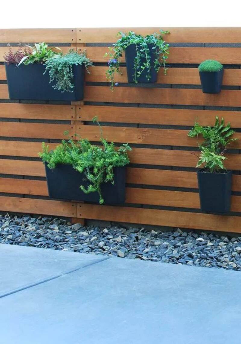 Vertical Garden Bliss with Slat Walls