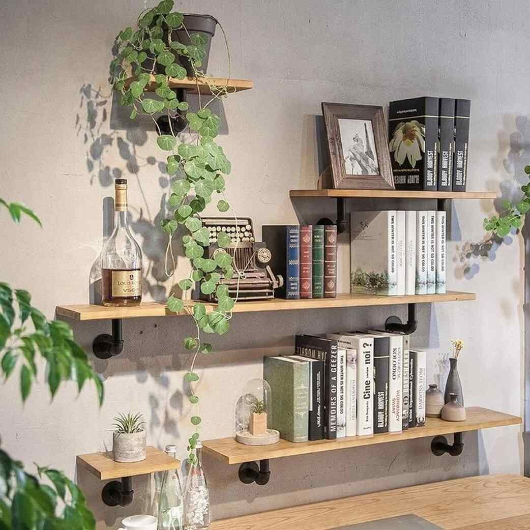 Wall mounted shelves