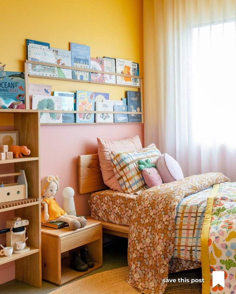 Yellow bedroom design