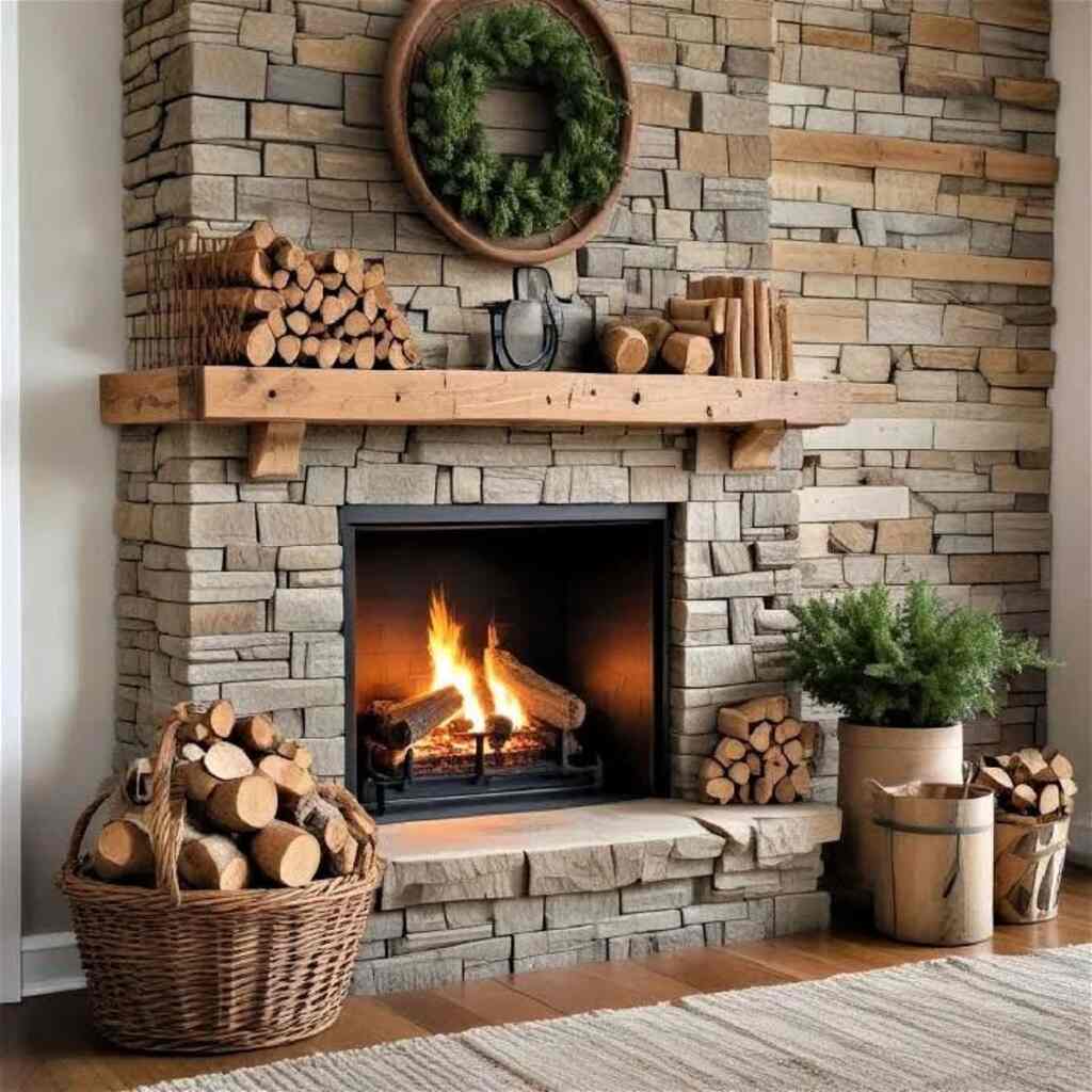 Add a Wood Mantel