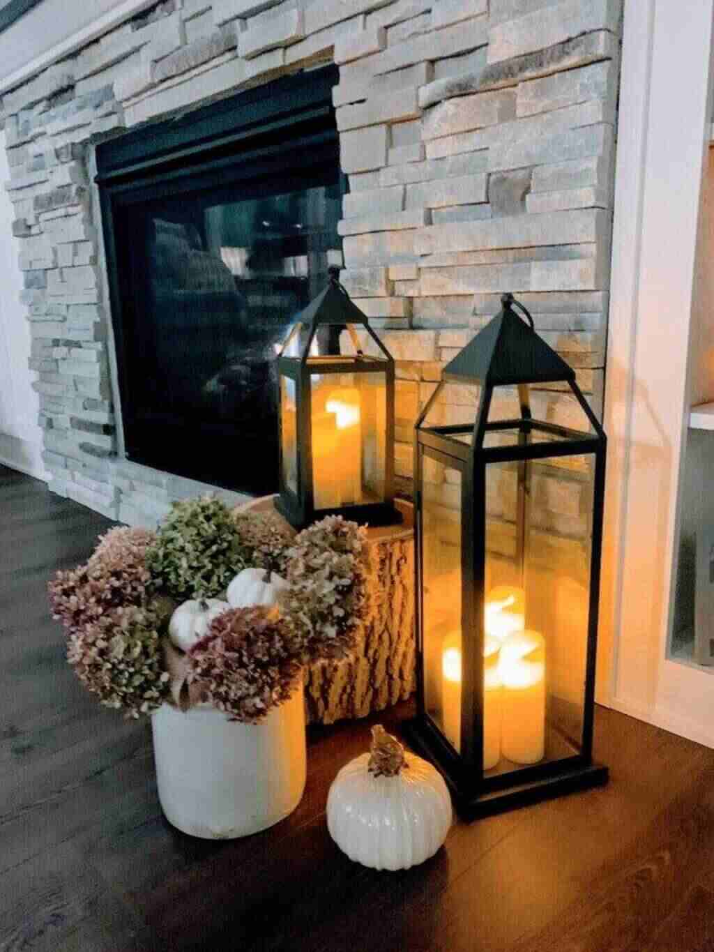 Lanterns on the Mantel or Hearth