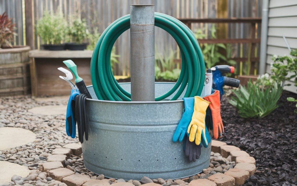 Galvanized Bucket Holder