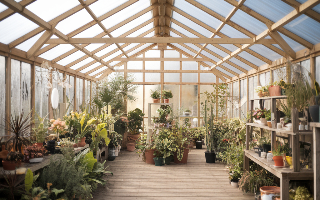 Greenhouse-Inspired Loft for a Shop