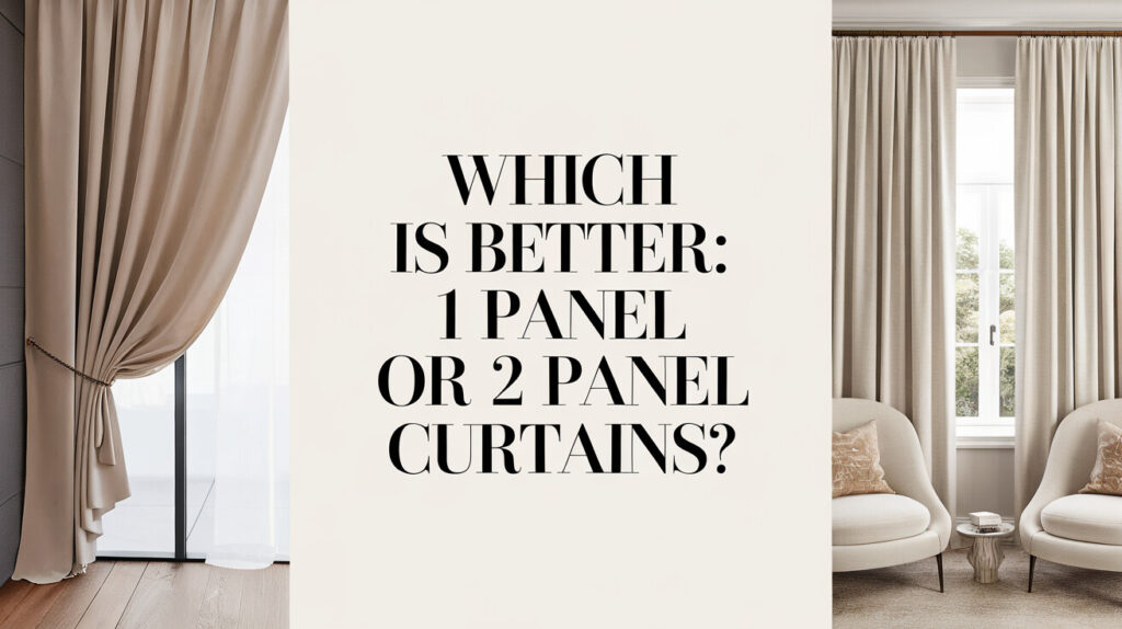 1 Panel or 2 Panel Curtains