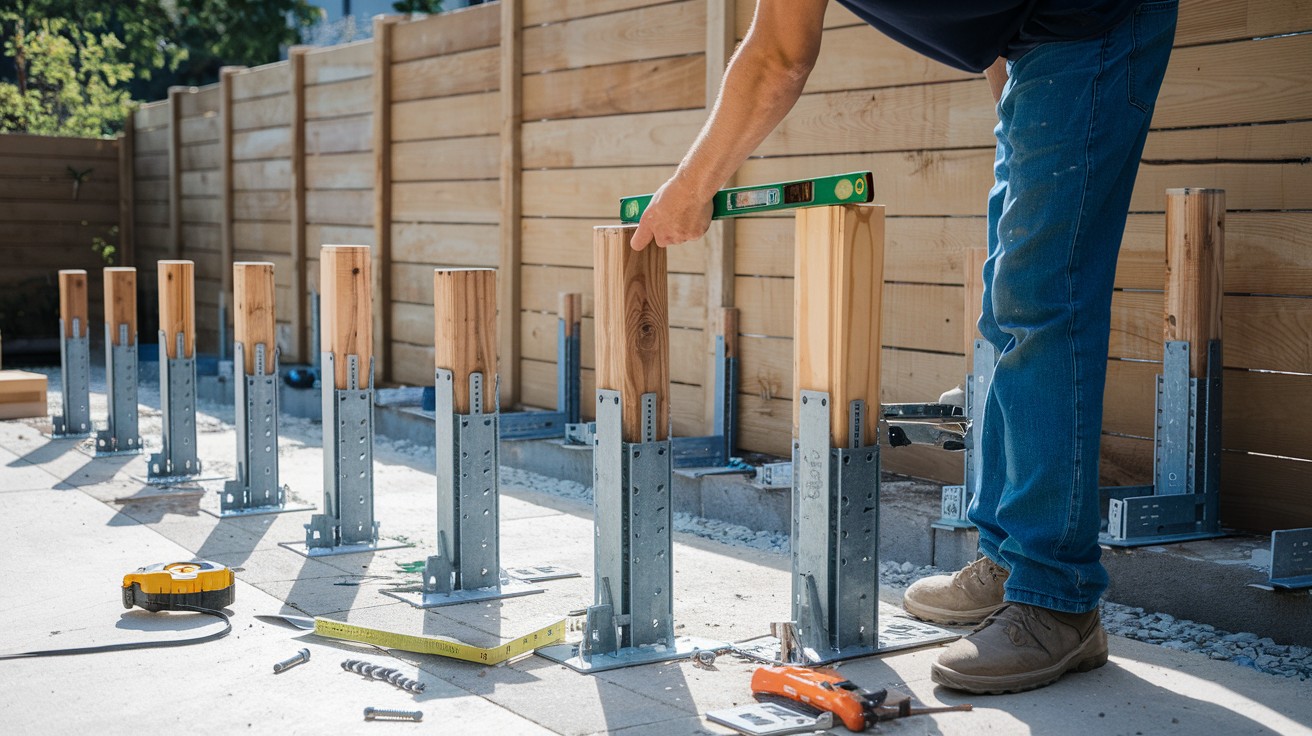 Attach and Level the Posts