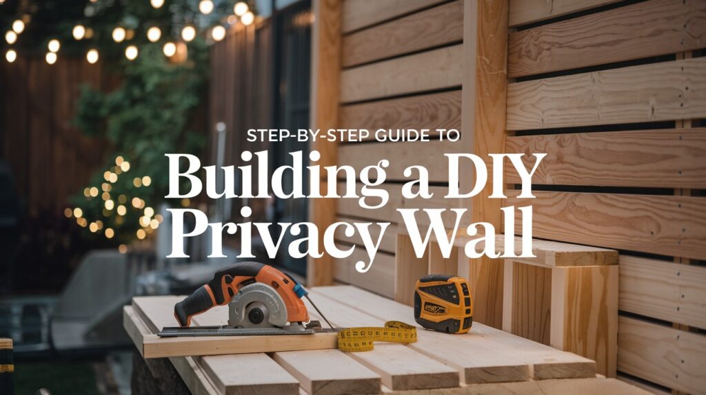 Building a DIY Privacy Wall