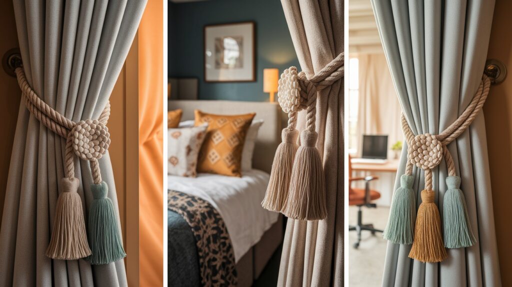 Creative Curtain Tie Back Ideas