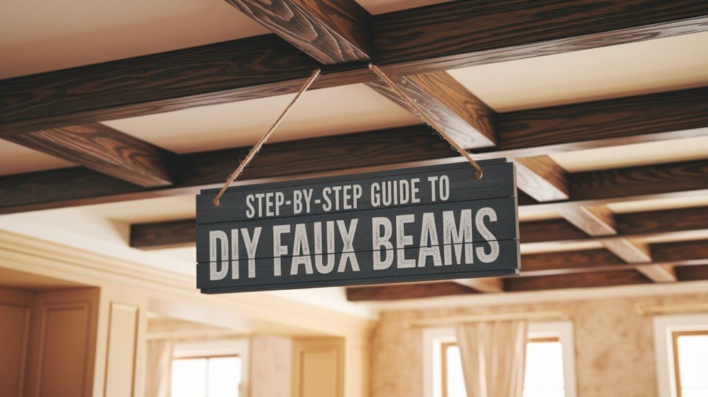 DIY Faux Beams