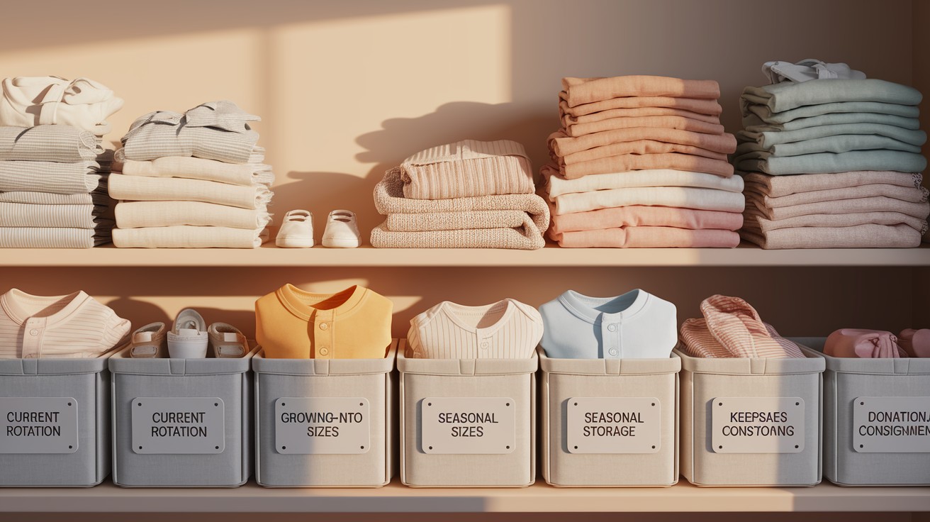 Declutter and Sort Baby Clothes