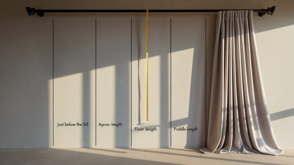 Determine curtain length
