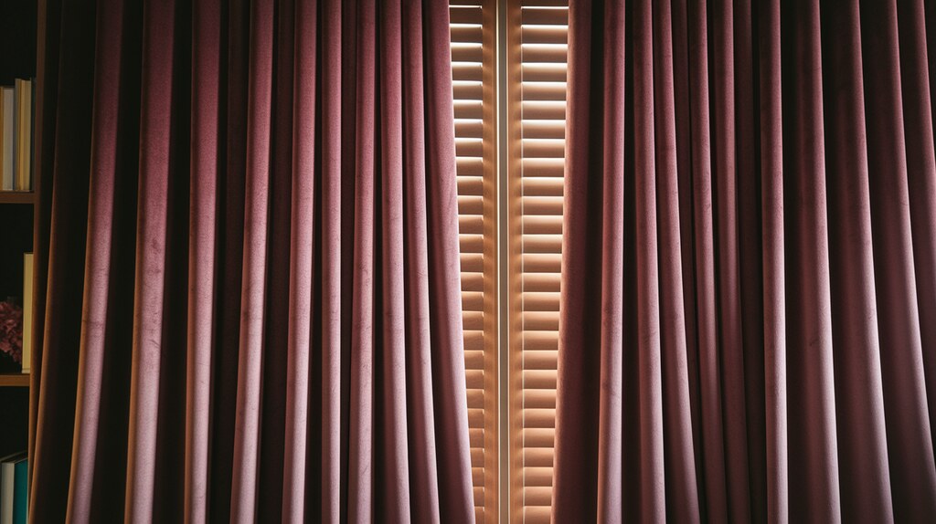 Floor-to-Ceiling Drapes Over Mini Blinds