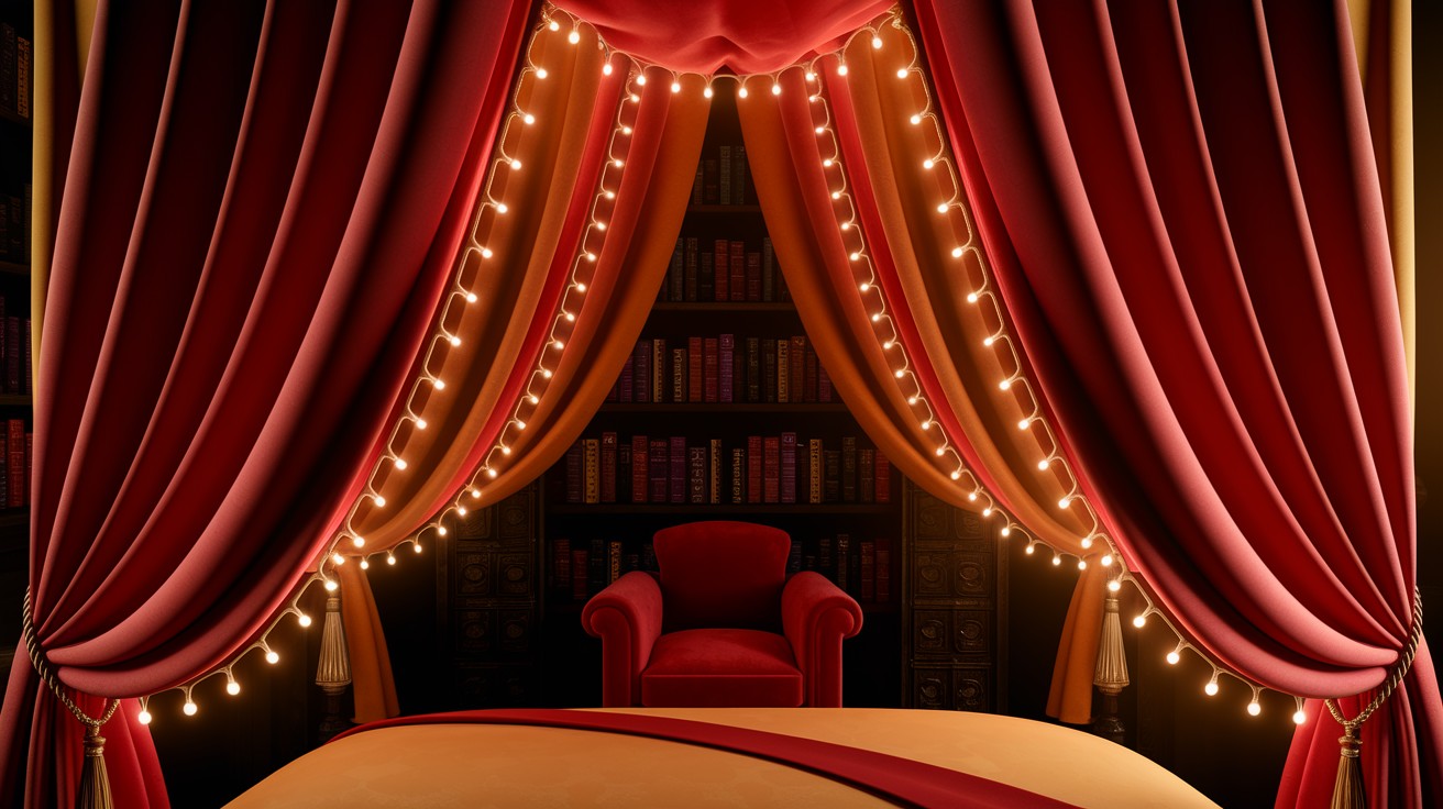 Four-Poster Bed with Curtains