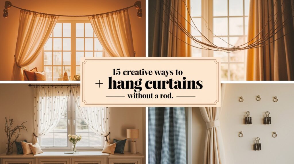 Hang Curtains Without a Rod