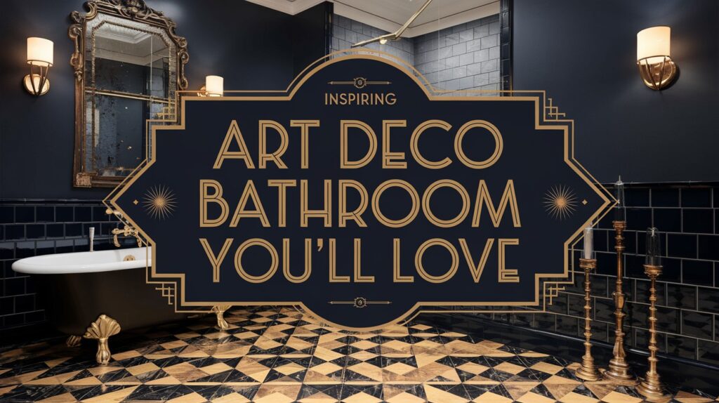 Inspiring Art Deco Bathroom
