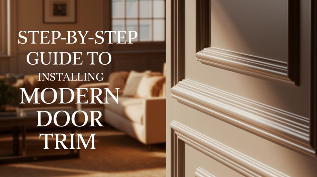 Installing Modern Door Trim
