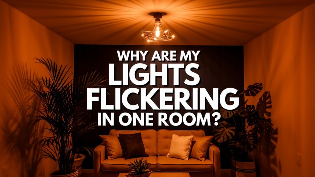 lights flickering in one room