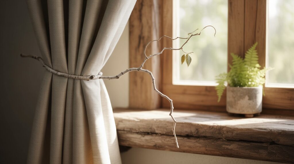 Natural Twig or Branch Tie Backs