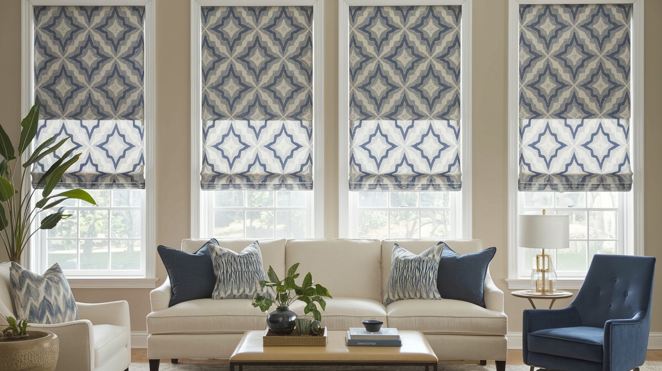 Patterned Roman Shades