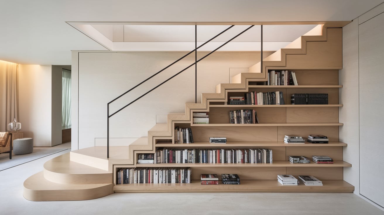 Staircase Bookshelves