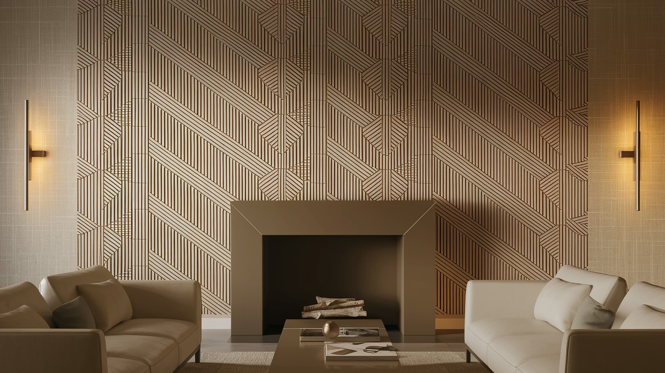 Stencil or Wallpaper Accent