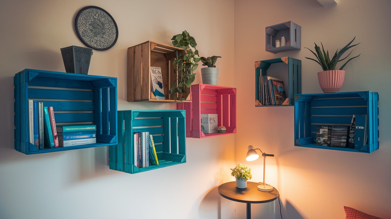 Wall-Mounted Crates or Boxes