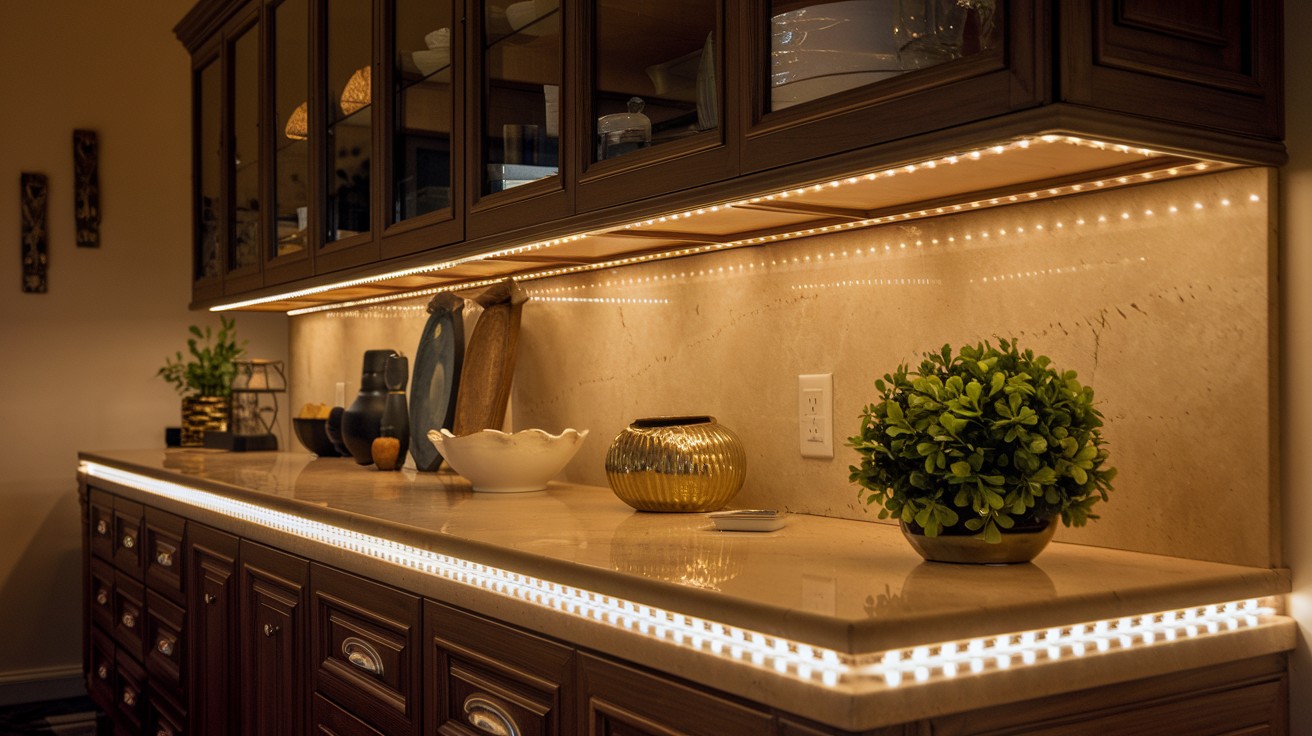 Add Under-Cabinet LED Lighting