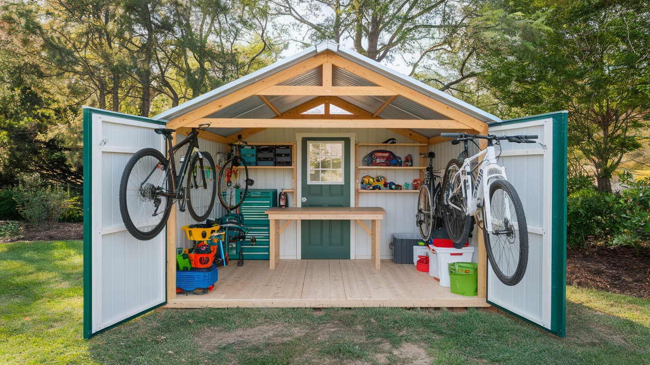 Bike & Toy Shed Combo