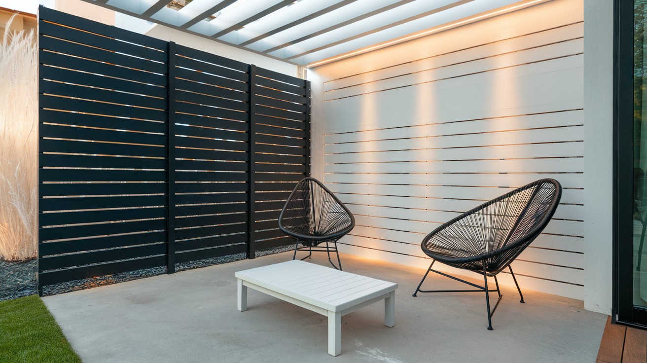 Black Slat Wall