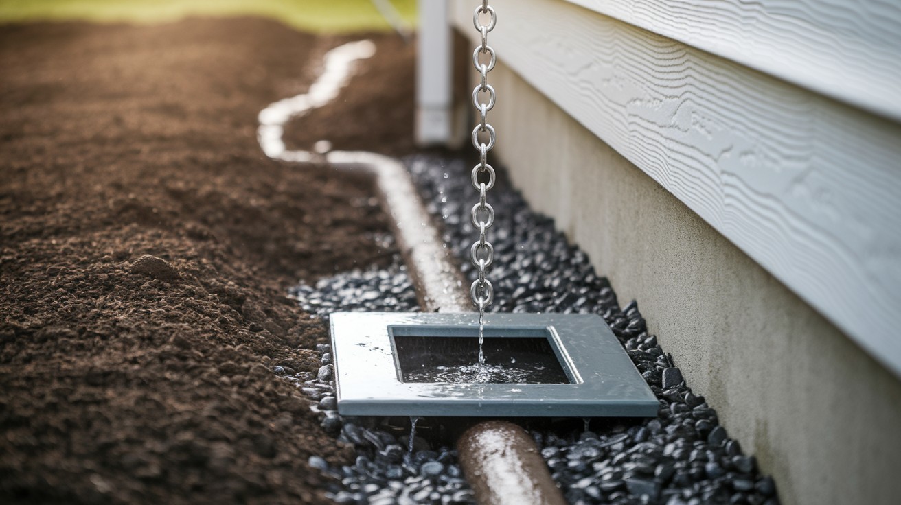 Box Drain with Buried Pipe