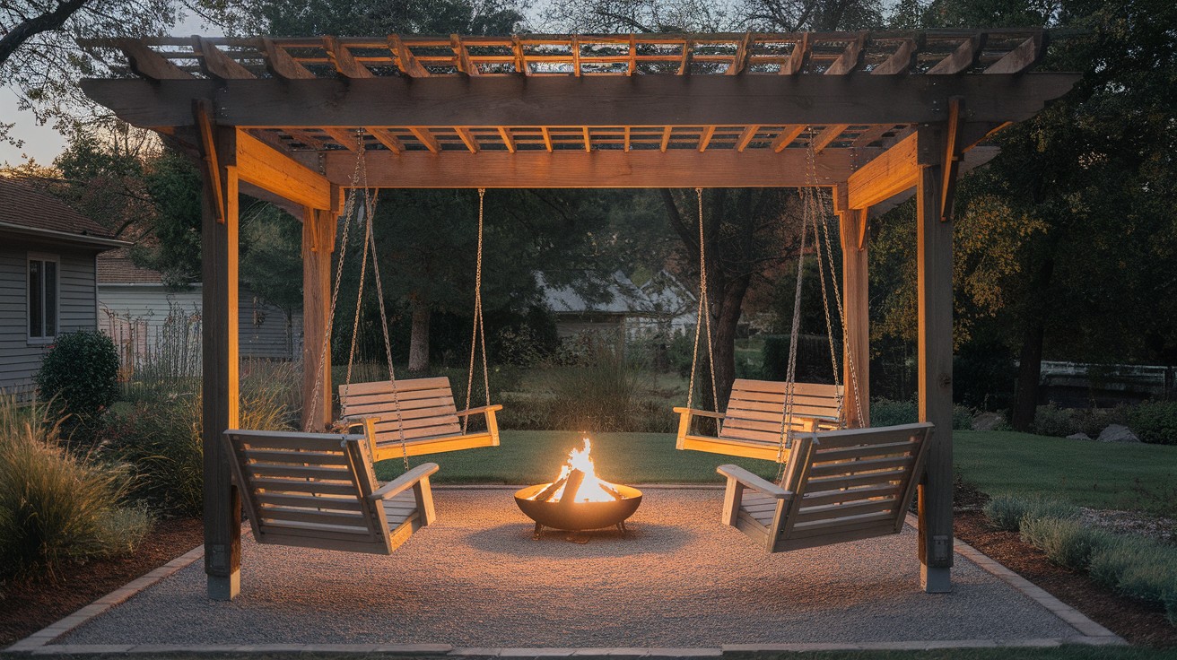 Classic 4-Swing Pergola Style