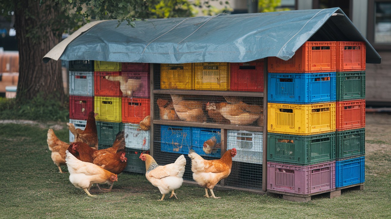 Coop Made from Stacked Milk