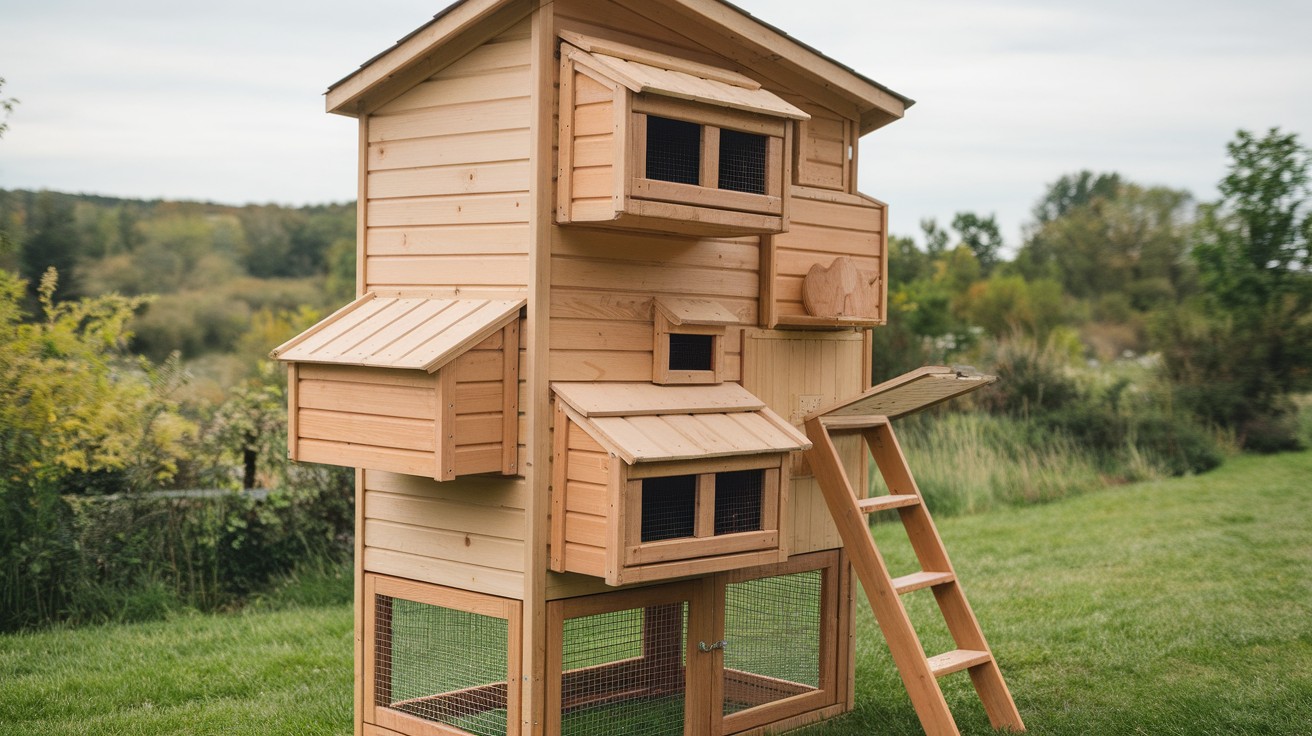 DIY Vertical Coop with Stacked 