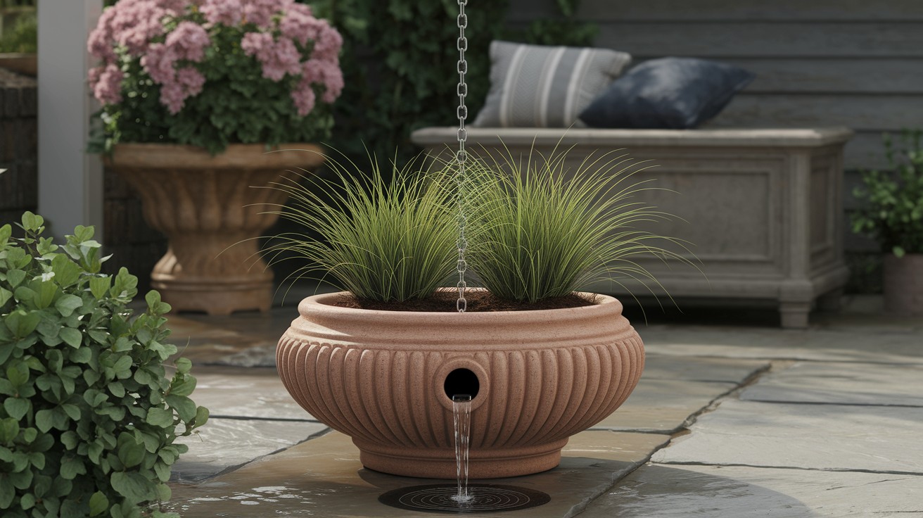 Decorative Planter with Drain