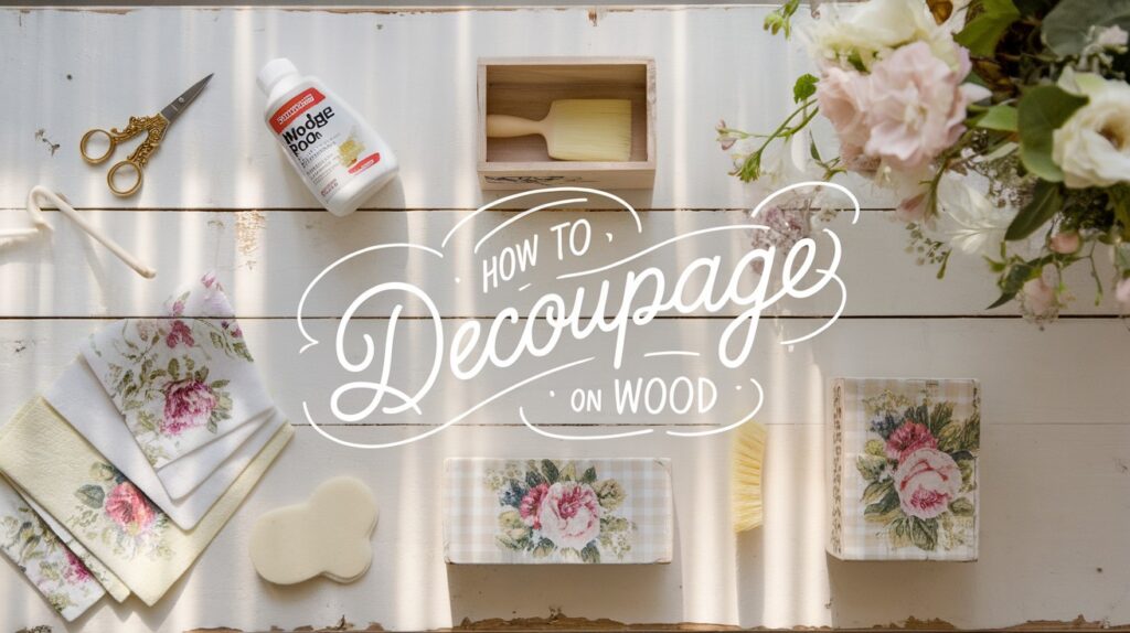 Decoupage on Wood
