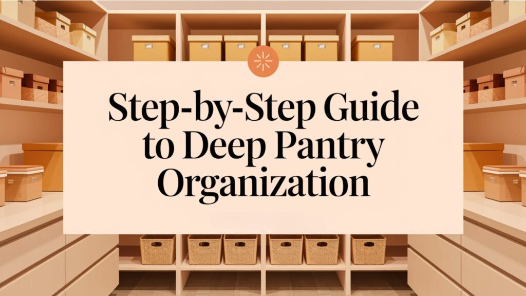Deep Pantry Organization