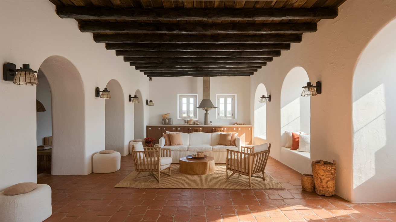 Exposed Wooden Beams