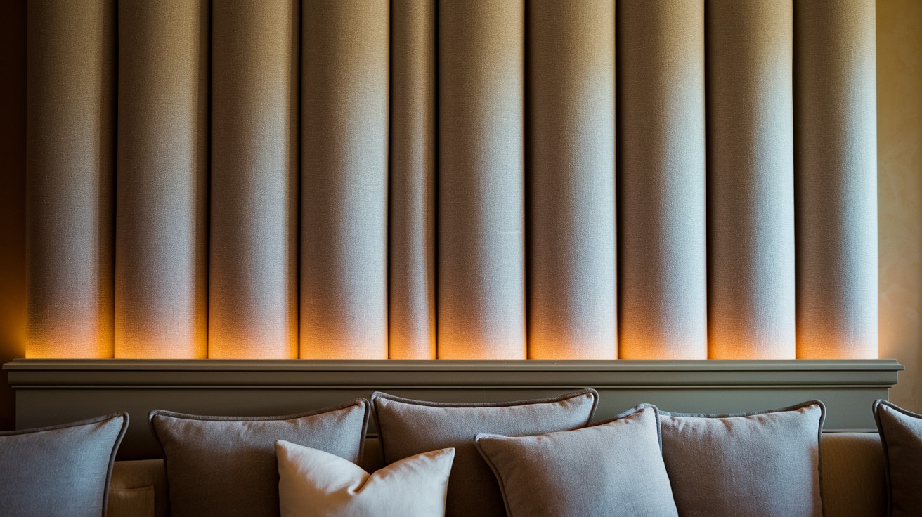 Fabric-Covered Walls