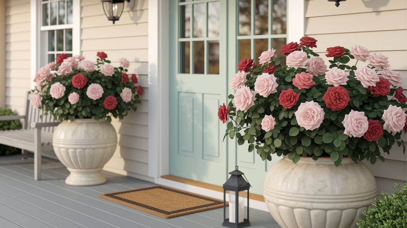Front Porch Rose Planters